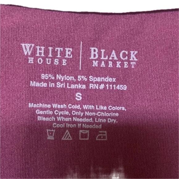 WHBM Burgundy Merlot 3/4 Sleeve Essential Seamless Tee Size Small  πβ¨π· - Picture 8 of 9